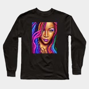 Rainbow Top Model Long Sleeve T-Shirt